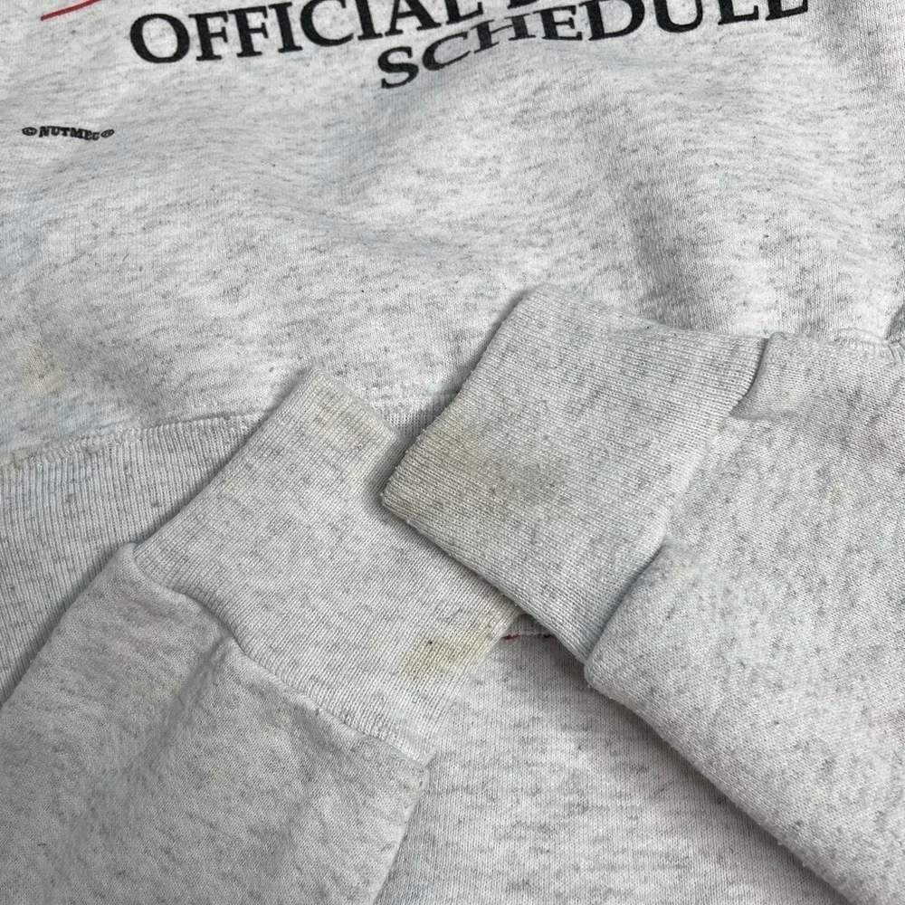 Kentucky Wildcats vintage Nutmeg Mills 94-95 basketball schedule sweatshirt Sz M
